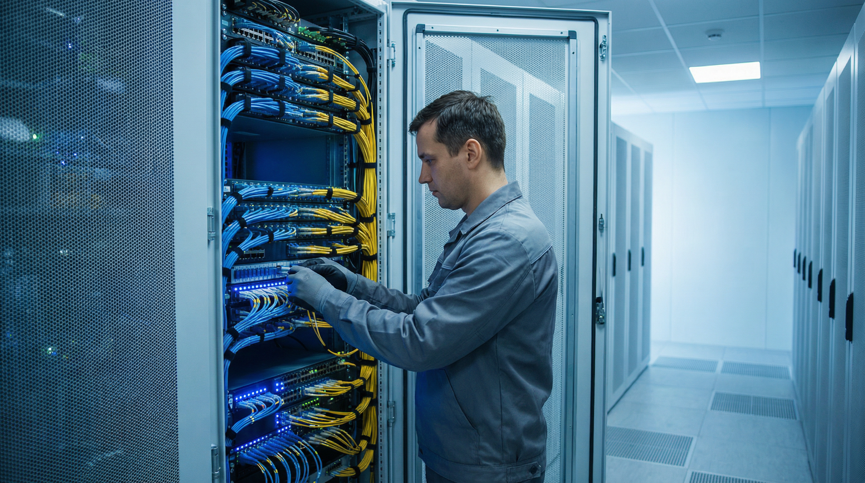 Netzwerktechnik – Strukturierte Verkabelung und Patchpanel-Installation durch SAAN GmbH